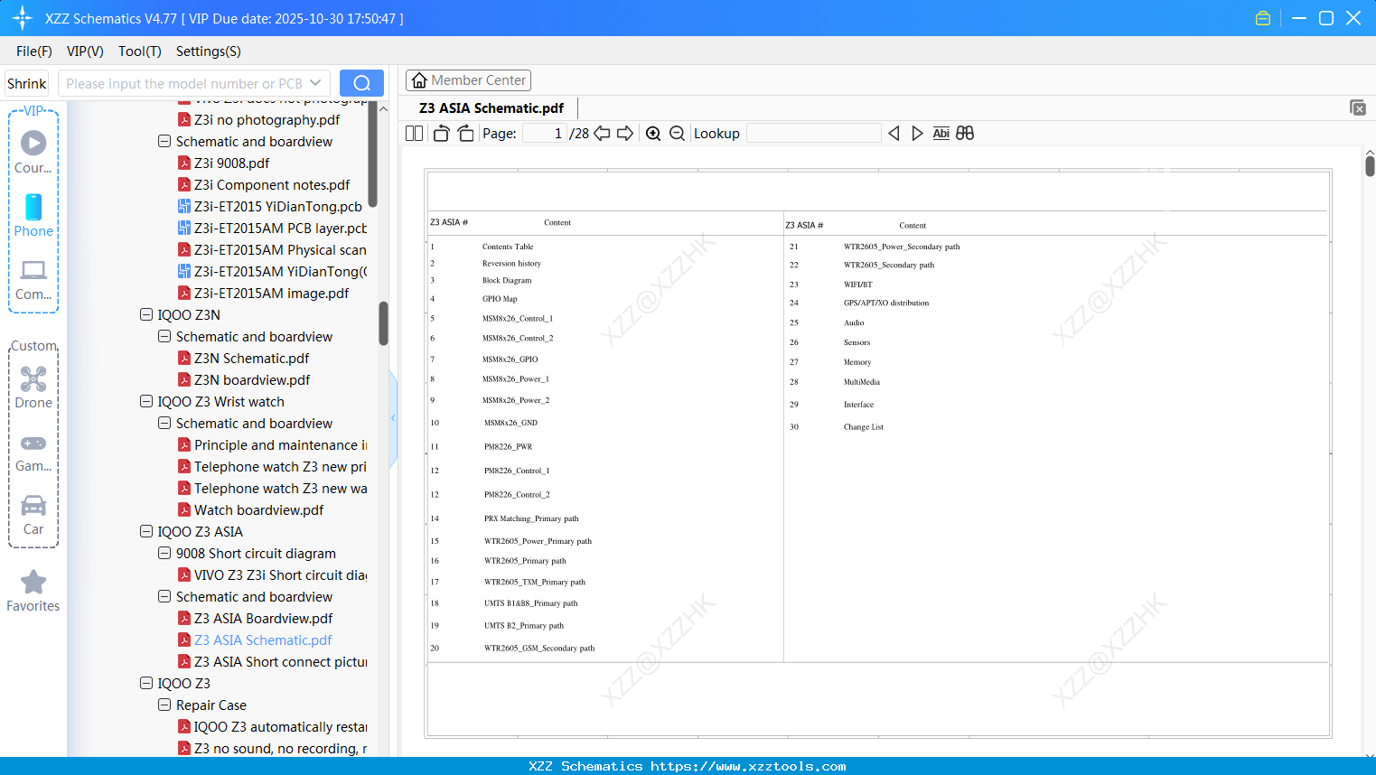 VIVO Z3 ASIA Schematic